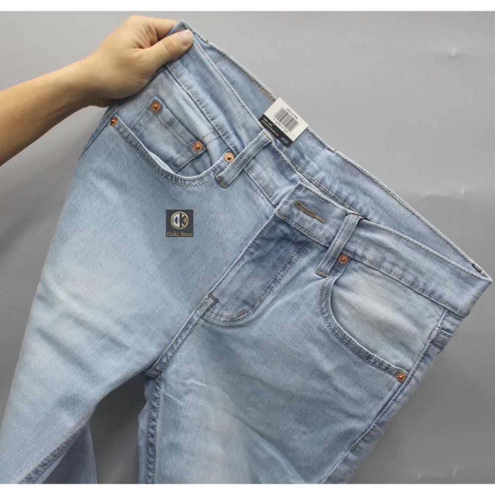 Quần Jean Nam Cao Cấp Màu Denim cực đẹp XN-01 (Mẫu Trơn, dáng đứng, ôm nhẹ, chất vải co giãn) Cambodia - Doki Store ! .