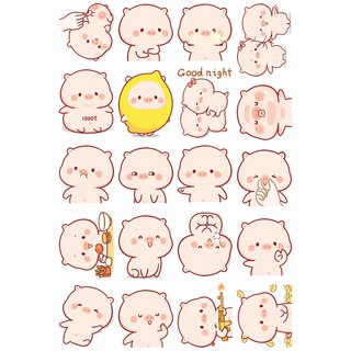 Sticker Chubby Piggy