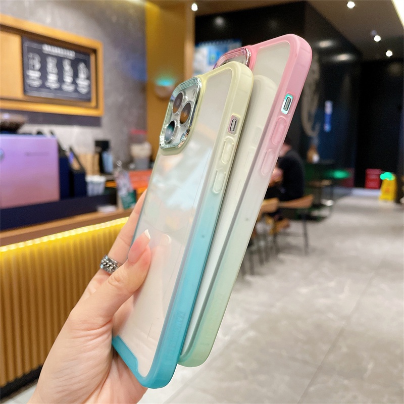 Ốp Điện Thoại Màu Gradient 6d Cho I-phone 13 12 11 Pro Max X Xs Xr Xsmax