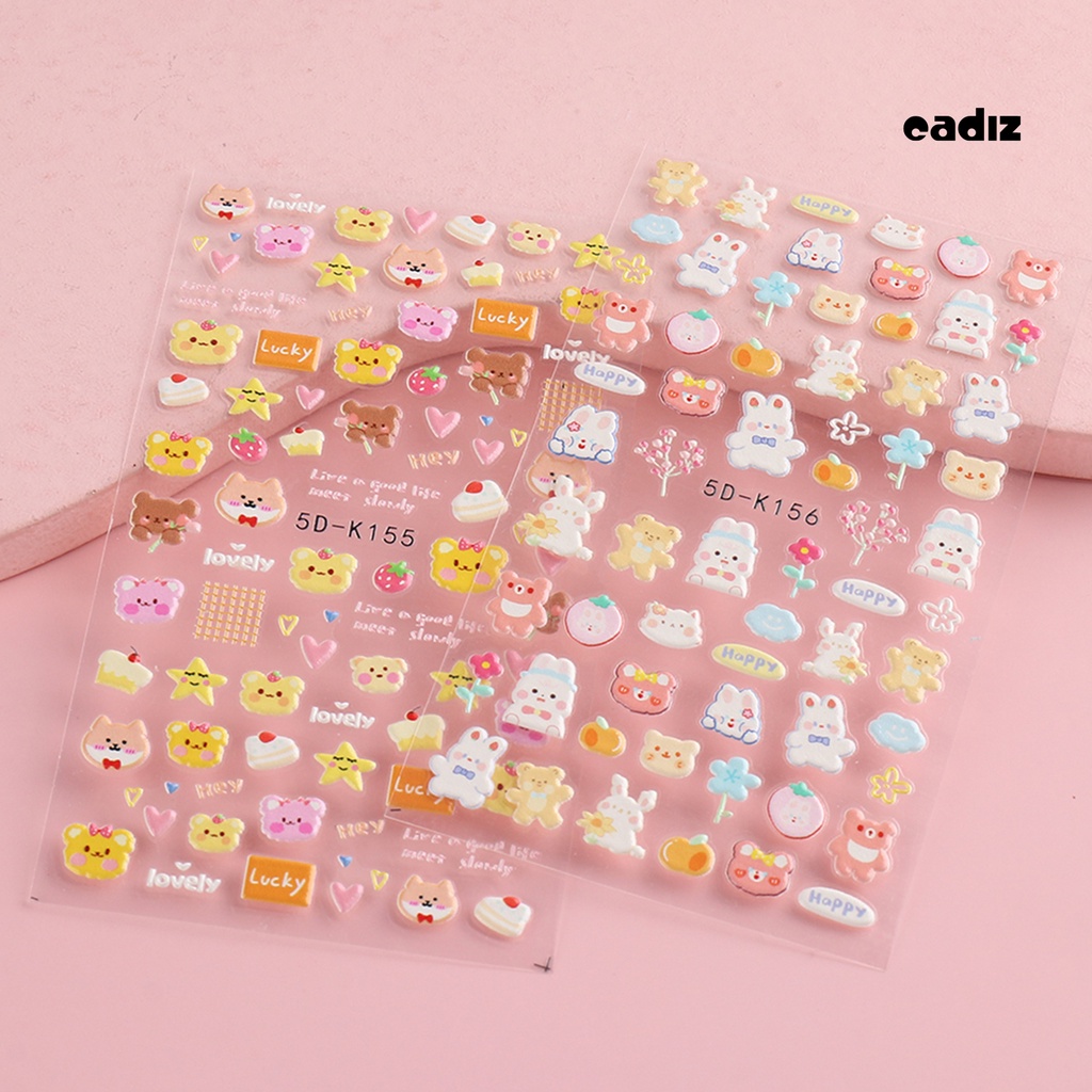 Miếng Dán Trang Trí Móng Tay Chống Rơi Họa Tiết Hoa Nhỏ Xinh Xắn Dành Cho Nữ