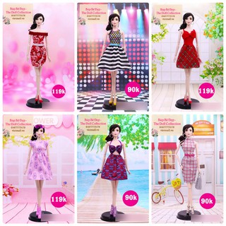 Váy búp bê chính hãng dành cho barbie , licca , xinyi  (2)