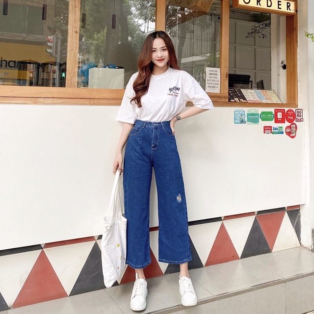 QUẦN BAGGY JEAN LƯNG CAO ỐNG SUÔNG | BigBuy360 - bigbuy360.vn