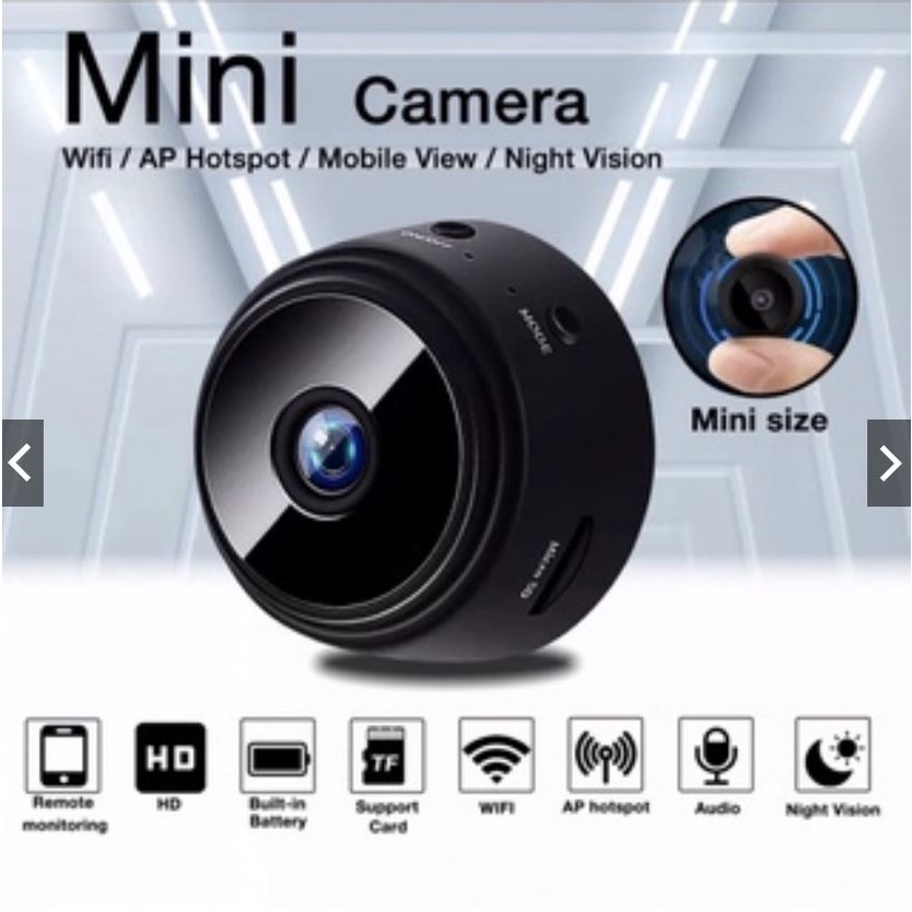 Camera Mini Wifi Xem Từ Xa Trên Điện Thoại Bằng App Hỗ Trợ Lưu Trữ Video Hình Ảnh Qua Điện Thoại Và Thẻ Nhớ