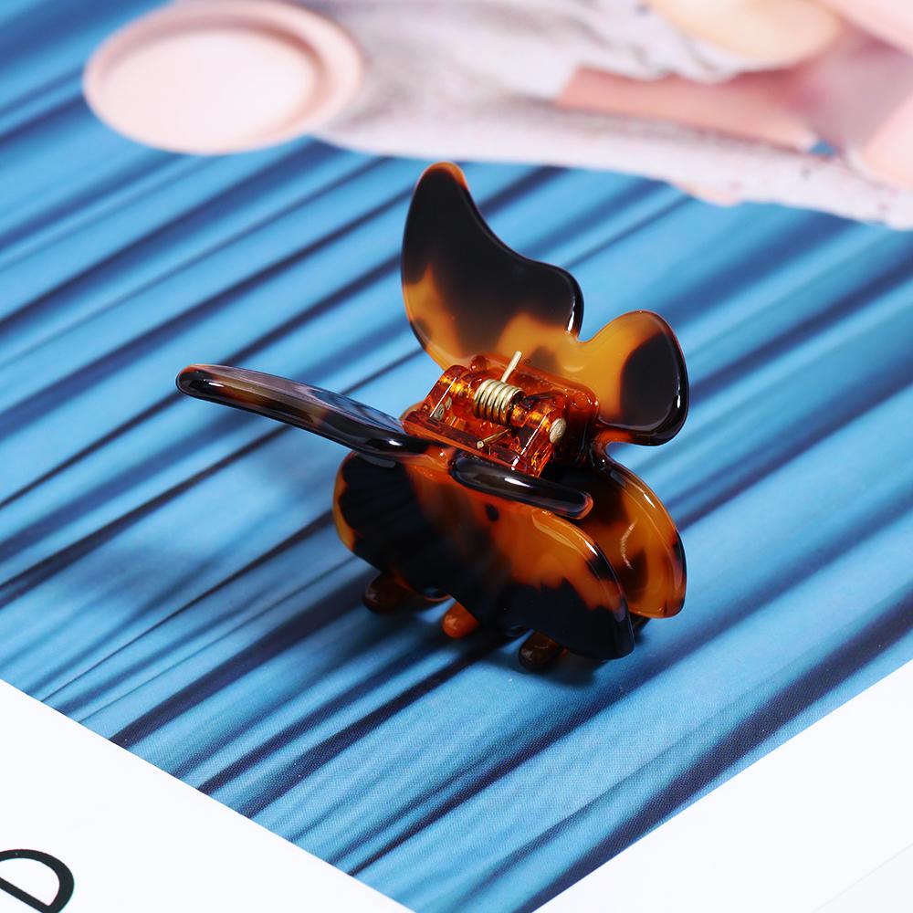 LAY Kẹp Tóc Càng Cua Bằng Acrylic Mỏng Phong Cách Pháp