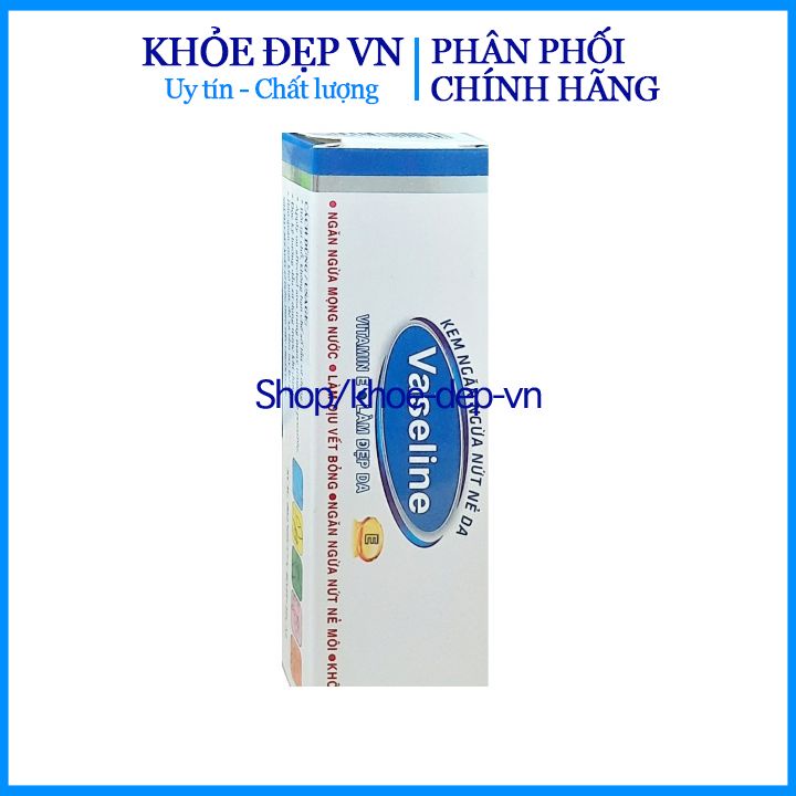 Vaseline - Sáp vaselin dưỡng môi, ngăn nẻ môi, khô môi, da làm đẹp da, làm dịu vết bỏng Tuýp 10g