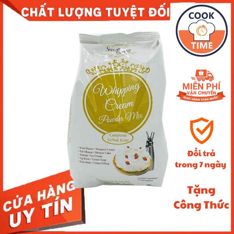 Bột Whipping Cream 100g Hương vị thơm ngon, béo ngậy được sử dụng làm kem trang trí bánh, pha trà sữa