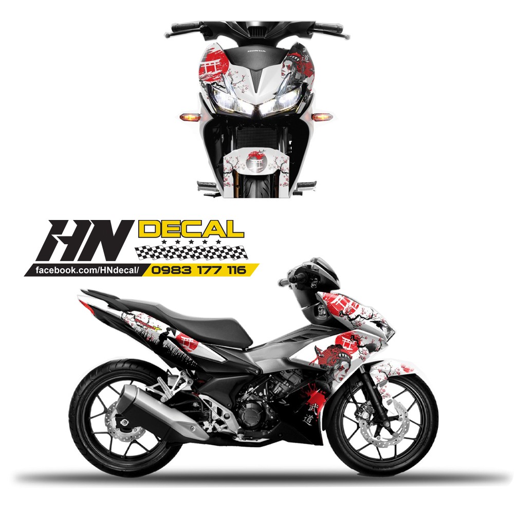 Tem Trùm Winner X  Sammurai Trắng Đỏ