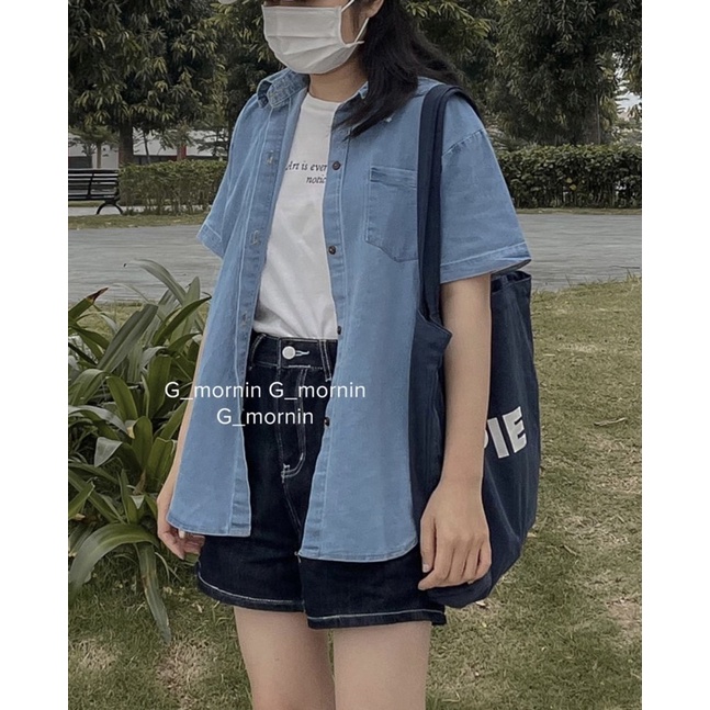 QUẦN SOOC JEAN KAKI ĐEN ULZZANG HÀN QUỐC / QUẦN SOOC JEAN MÙA HÈ