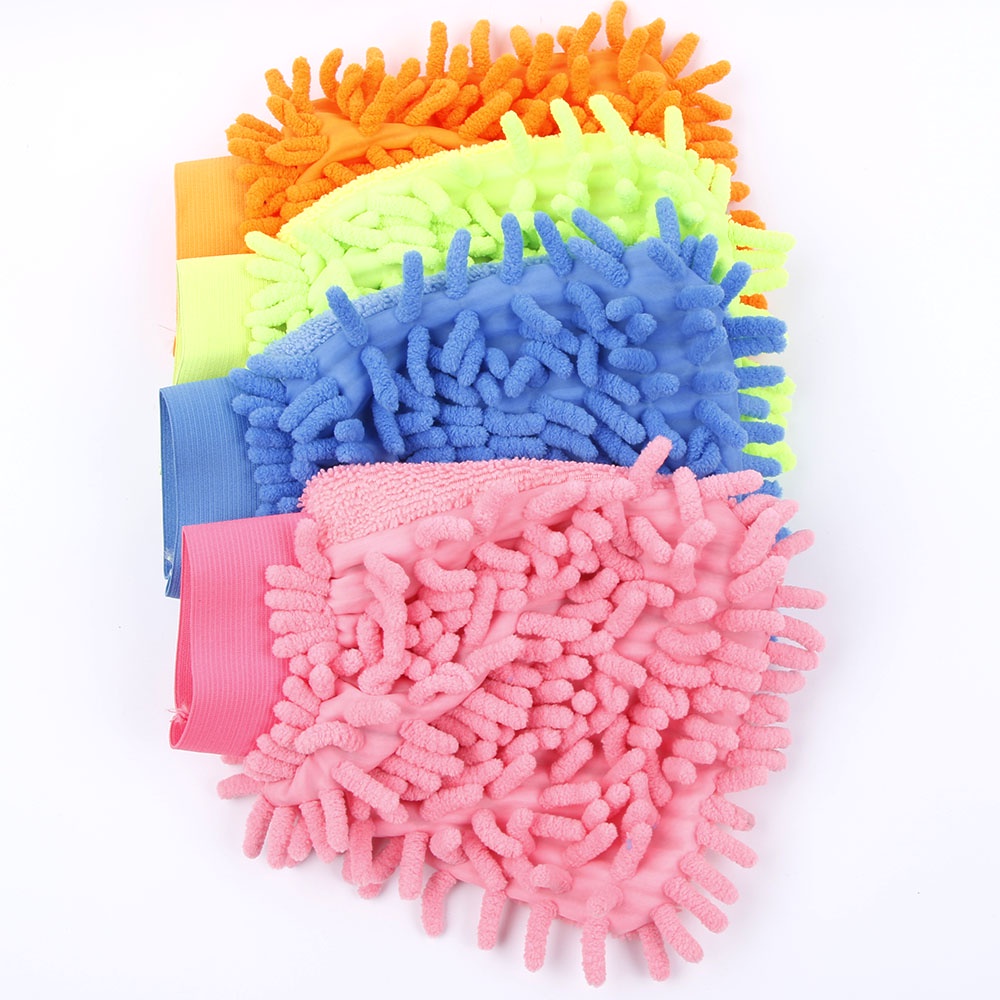 Super Mitt Microfiber Car Window Washing Home Cleaning Cloth Duster Towel Gloves