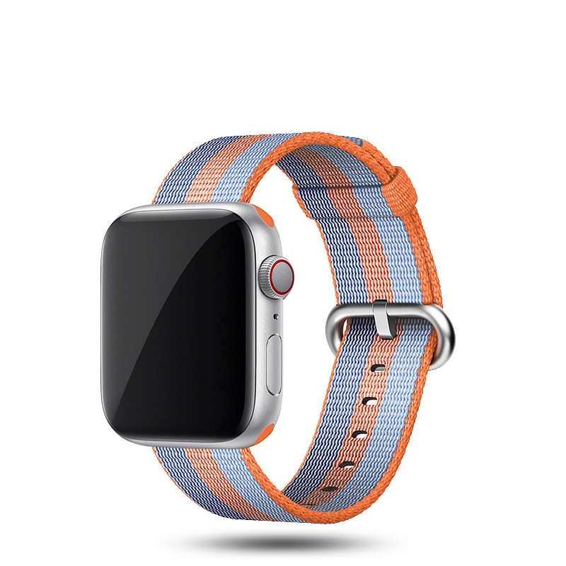 Dây nylon dệt nhiều màu đẹp mắt thay thế cho đồng hồ thông minh Apple Watch 5 4 3 2 1 38mm 40mm 42mm 44mm