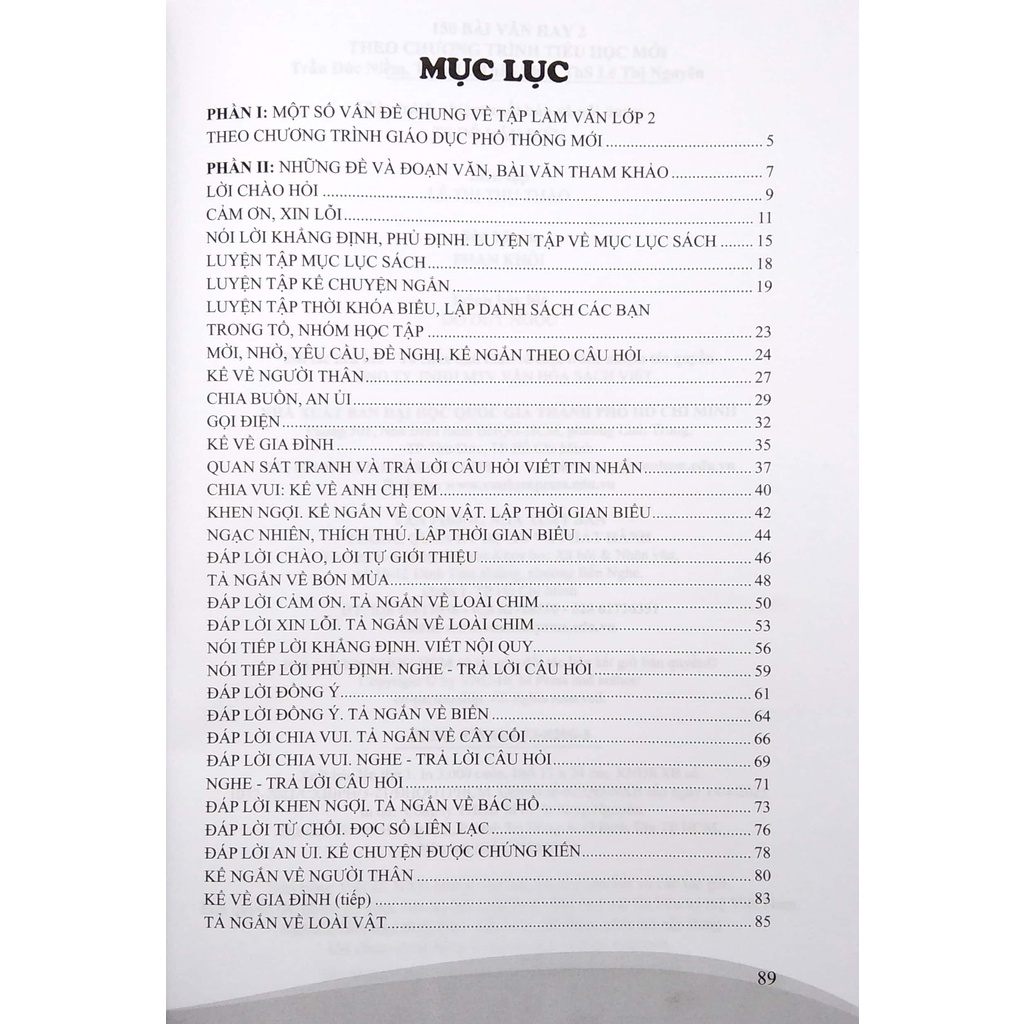 Sách 150 Bài Văn Hay Lớp 2 (Theo Chương Trình Tiểu Học Mới)