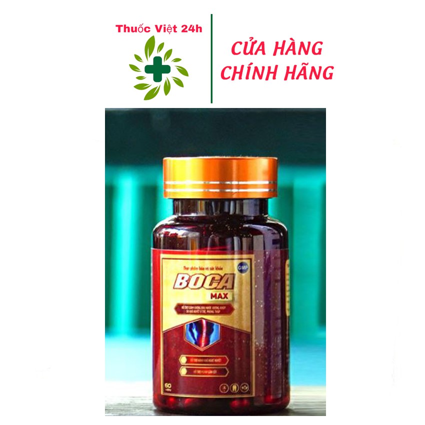 Boca max - giúp giảm viêm khớp, sưng khớp - hộp 60 viên - Thuốc Việt 24h