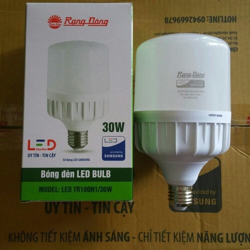 Đèn LED Búp Trụ 30W Rạng Đông LED TR100N1/30w 6500K