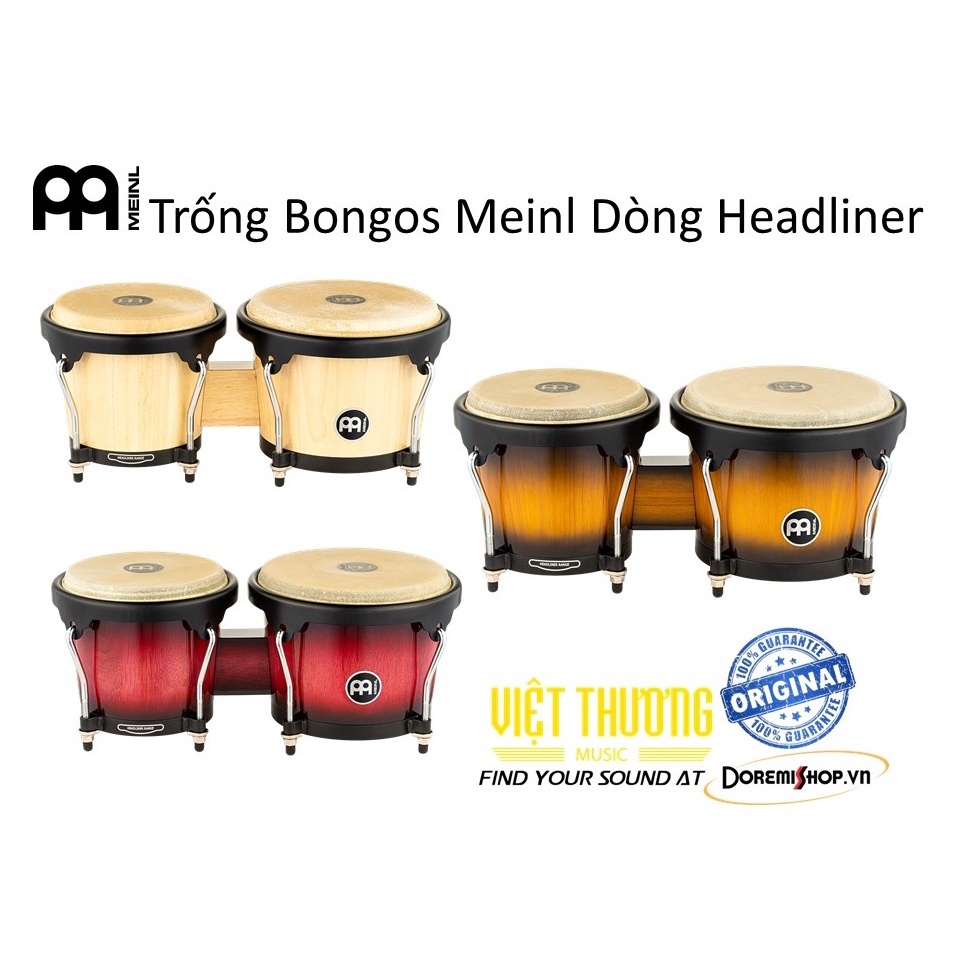 Trống bongos nhập khẩu chính hãng Meinl HB100 HB100NT HB100VSB HB100WRB