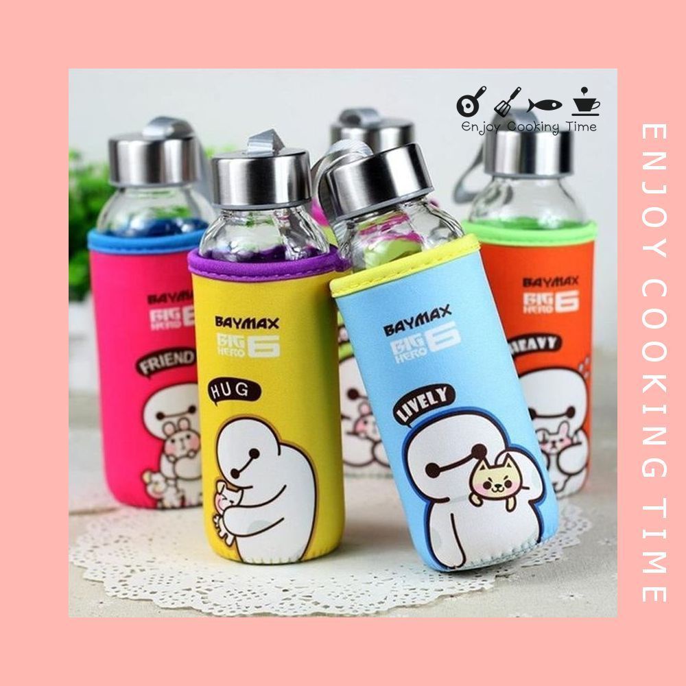 Bình thủy tinh có túi cho văn phòng 300ml