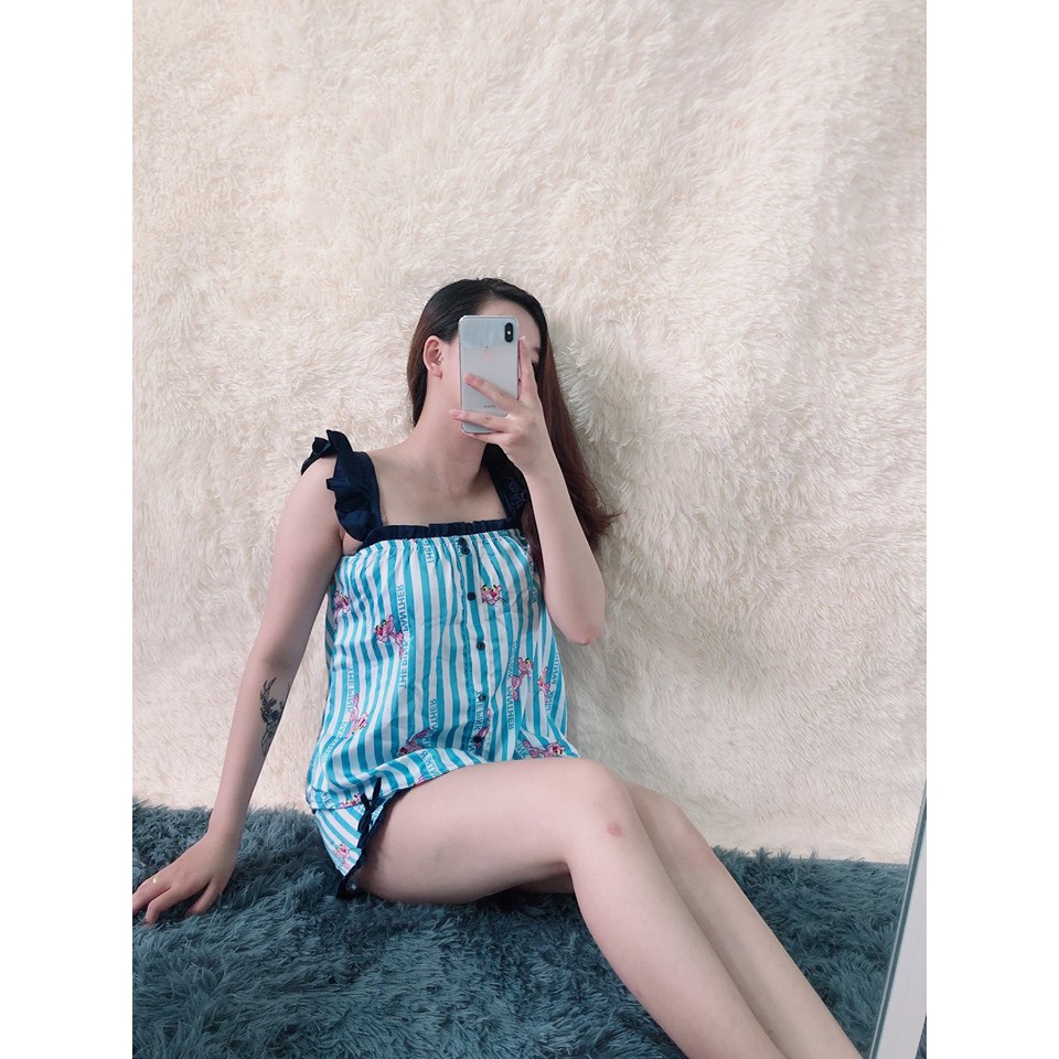 BỘ NGỦ PIJAMA SATIN LỤA ĐÙI