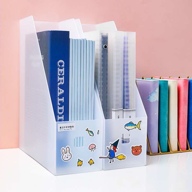 Hộp Đựng Sách VAT Khay Đựng Tài Liệu Sách Văn Phòng Phẩm Decor Bàn Học Trang Trí Bàn Học 10*24*27cm