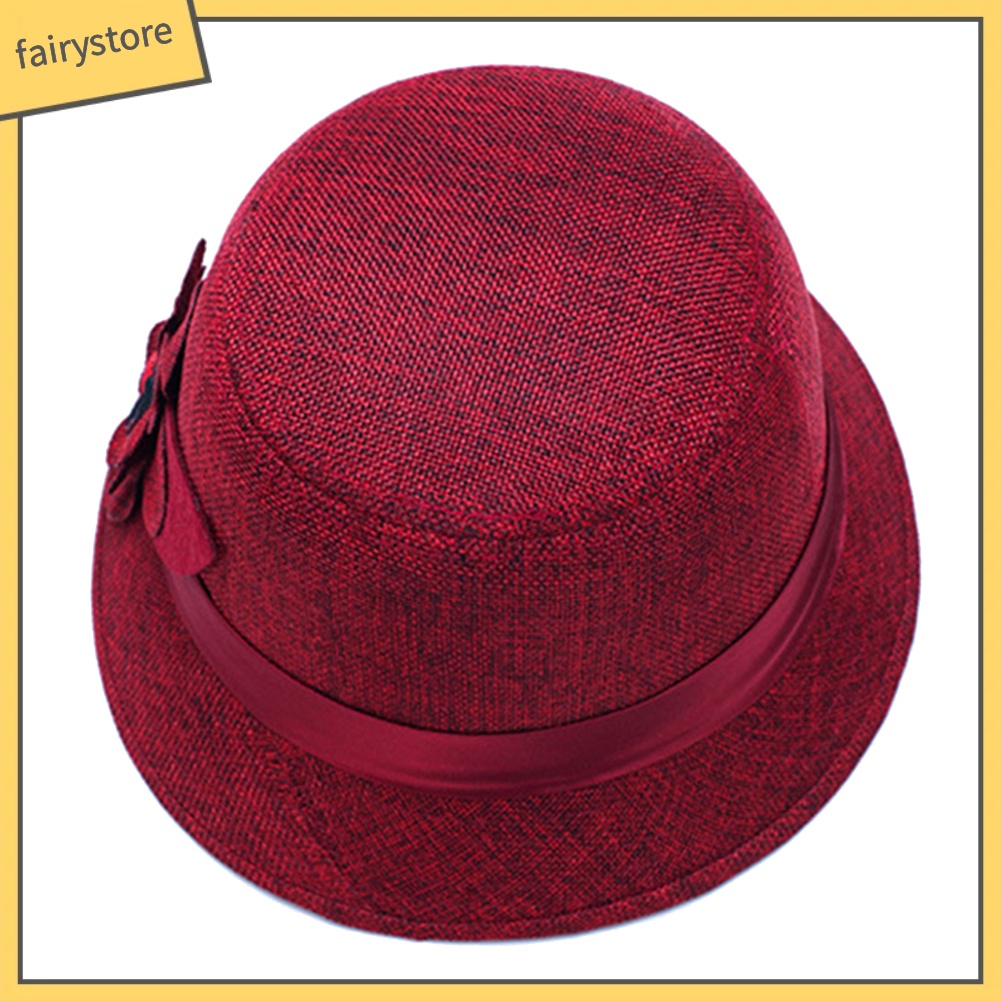 Mũ Rộng Vành Màu Trơn Thanh Lịch Cho Nữ