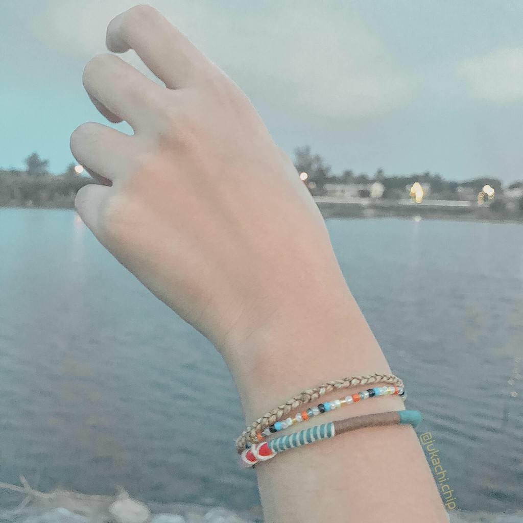 Vòng tay/ lắc chân handmade họa tiết vintage Twist bracelets