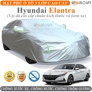 Bạt trùm che phủ dành cho xe Hyundai Elantra vải dù oxford 3 lớp cao cấp - OTOALO