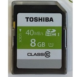 Thẻ nhớ Máy ảnh SD Toshiba 8Gb class 10 40Mb/s | BigBuy360 - bigbuy360.vn