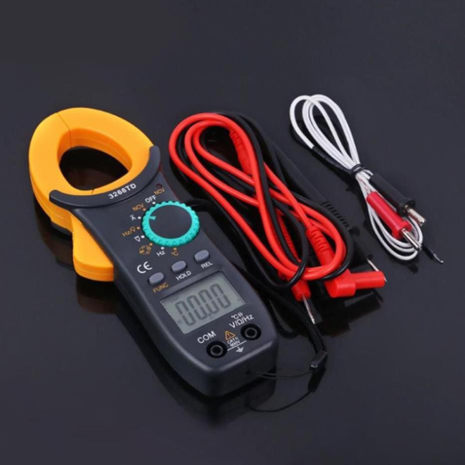 Ampe kìm dòng NJTY 3266TD đồng hồ đo điện vạn năng điện tử kẹp dòng Đo Tụ,Tần Số, Nhiệt Độ