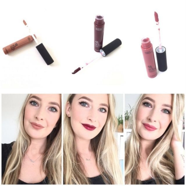 Set Son Kem Lì Matte Lip Liquid - The Body Shop x House of Holland