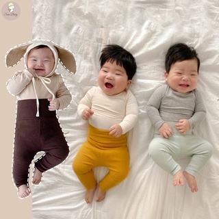 Quần tăm cạp cao cho bé