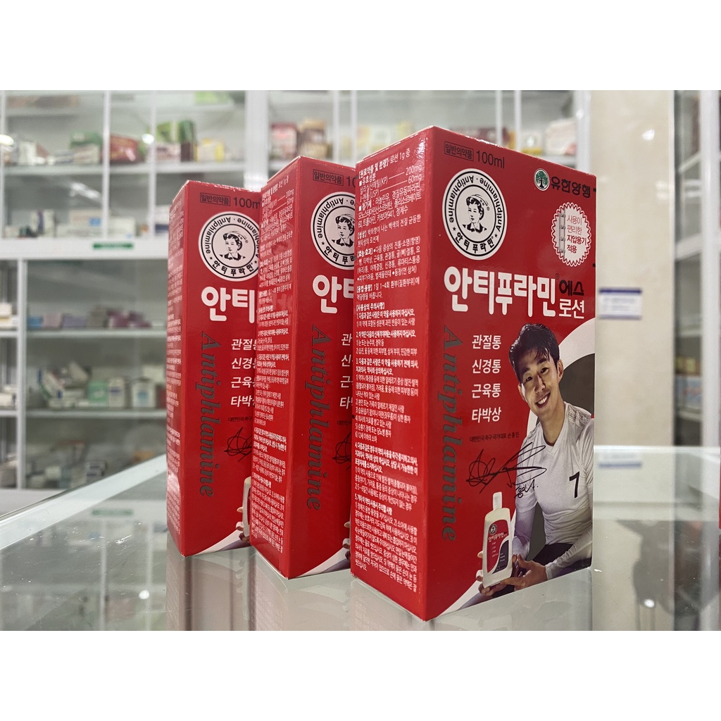 Dầu nóng xoa bóp hàn quốc Antiphlamine  chai 100ml giúp giảm đau khớp, đau cơ do vận động thể thao, bong gân
