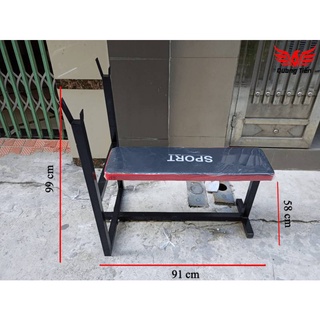 Ghế Tập Gym Đa Năng Tại Nhà, Chịu Lực Tốt, Khung Thép Sơn Tĩnh Điện Ghế đẩy tạ Sport ngang