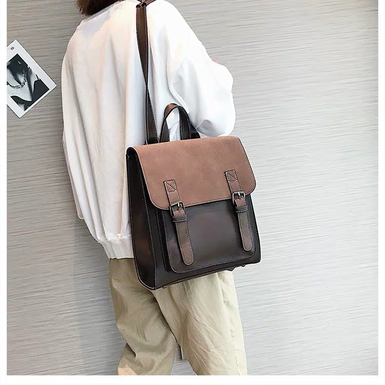 Balo da nữ mini đẹp thời trang cao cấp VINTAGE cặp sách đi học giá rẻ fitie Balo MS21