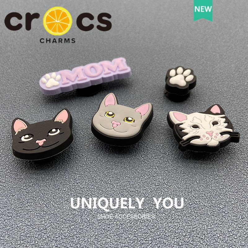Khóa Cài Giày crocs Hình Mèo Dễ Thương DIY