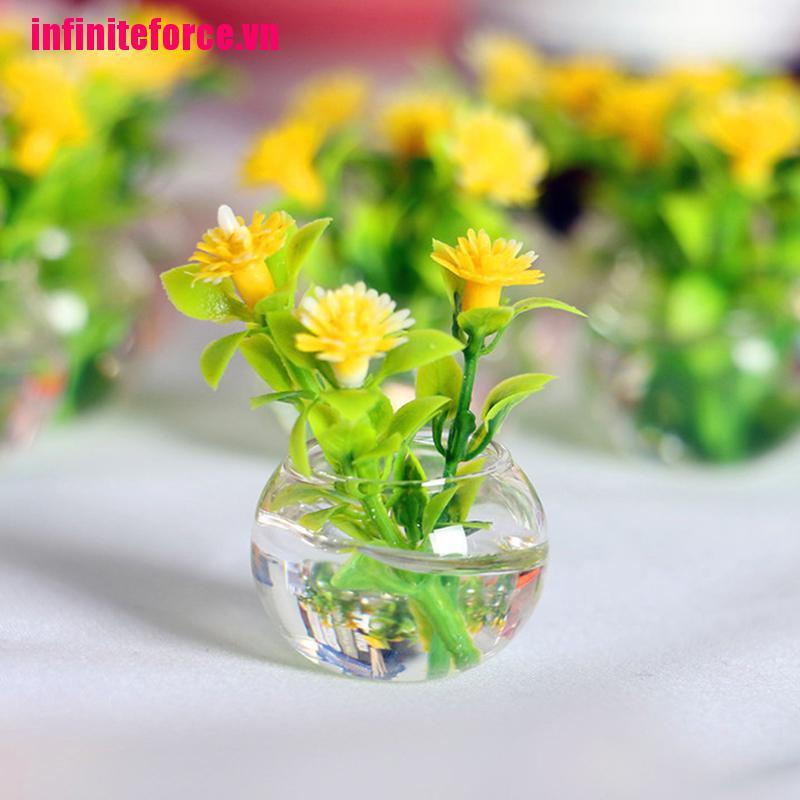 Chậu Cây Giả Trang Trí Nhà Búp Bê Tỉ Lệ 1: 1