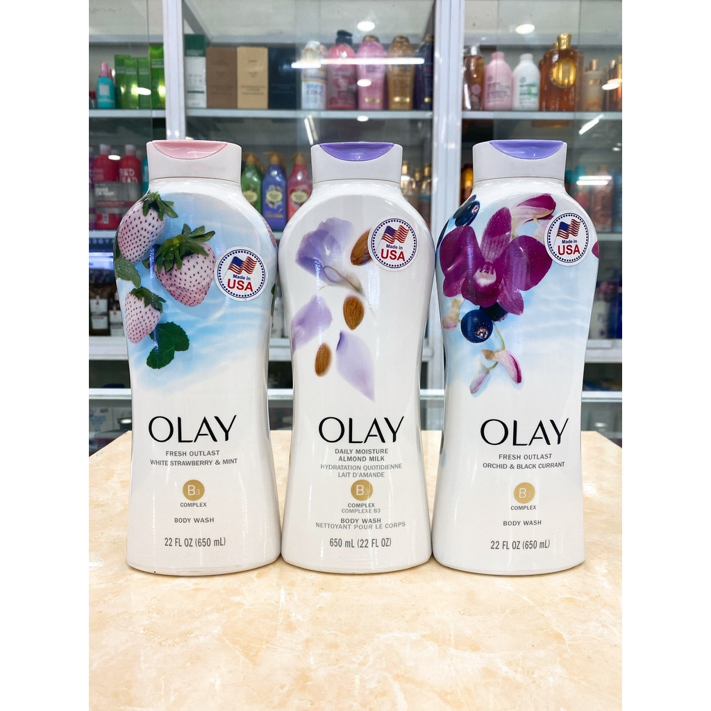 Sữa Tắm Dưỡng Da Mềm Mịn OLAY MADE IN USA 650ml