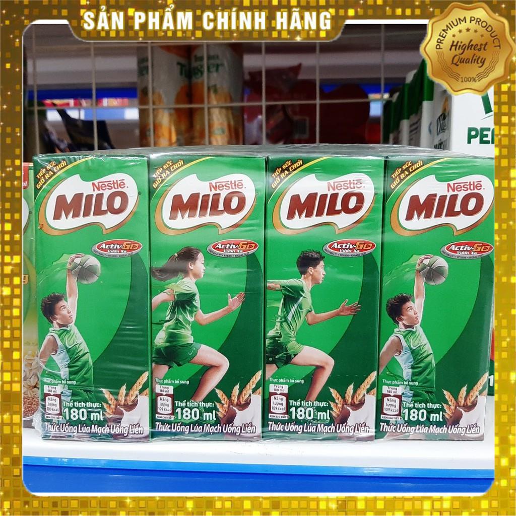Lốc sữa Milo 180ml 4 Hộp