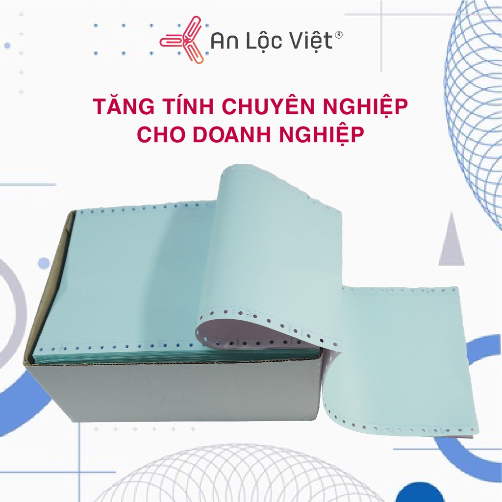 Giấy in liên tục 1, 2, 3, 4, 5 liên kích cỡ 210x279mm Liên Sơn cho máy vi tính