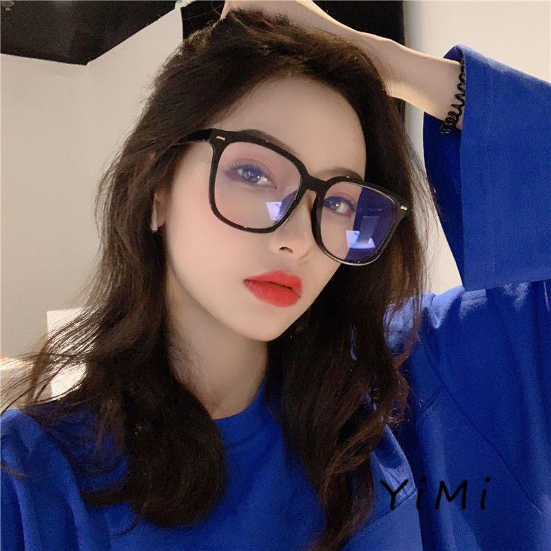 Mắt kính gọng lớn chống ánh sáng xanh kiểu retro cao cấp