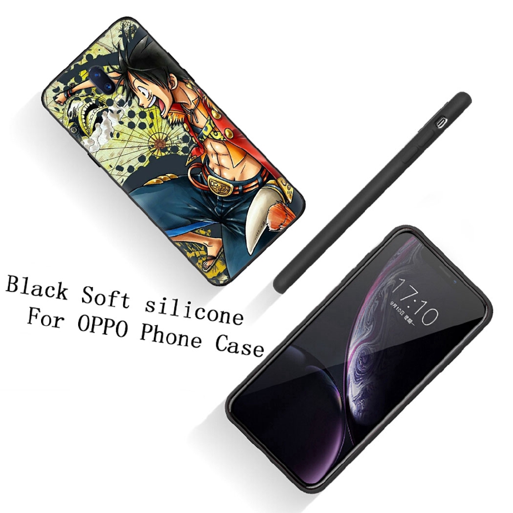 Ốp điện thoại silicon in hình anime One Piece cho OPPO F11 R17 Pro F1Plus A9 R9 R9S R15 A1K A5 A9 2020