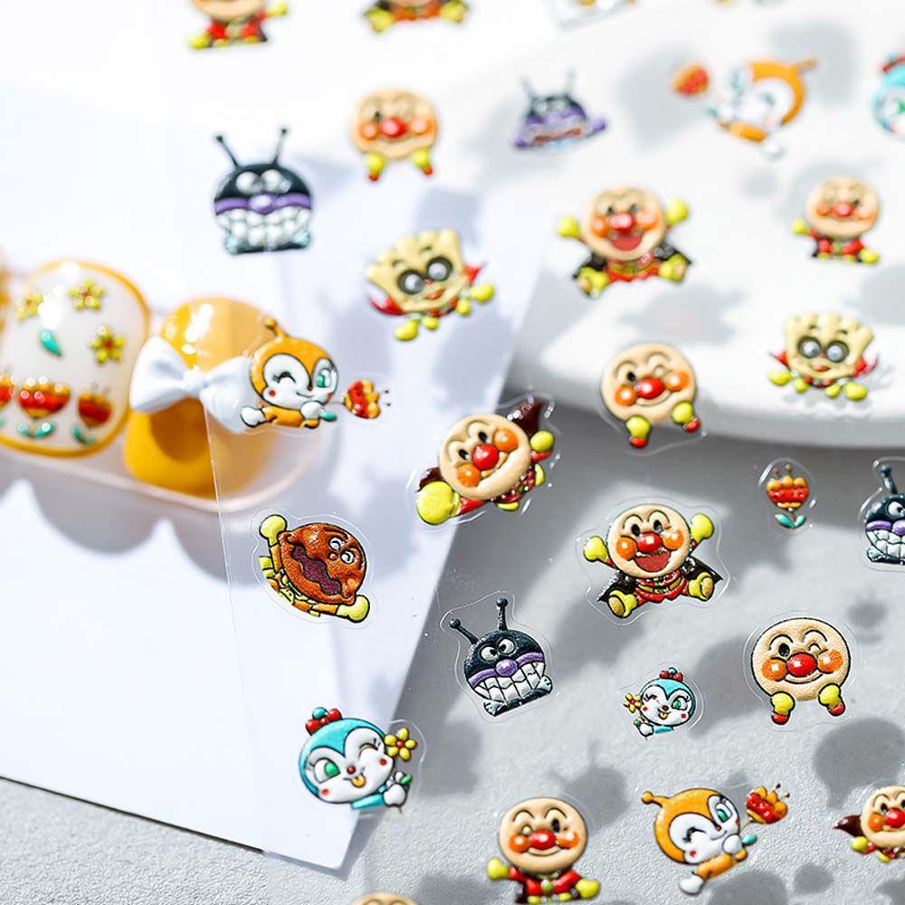 Miếng Dán Trang Trí Móng Tay Tự Dính In Hoạt Hình Mèo Kitty / Da Báo Dễ Thương