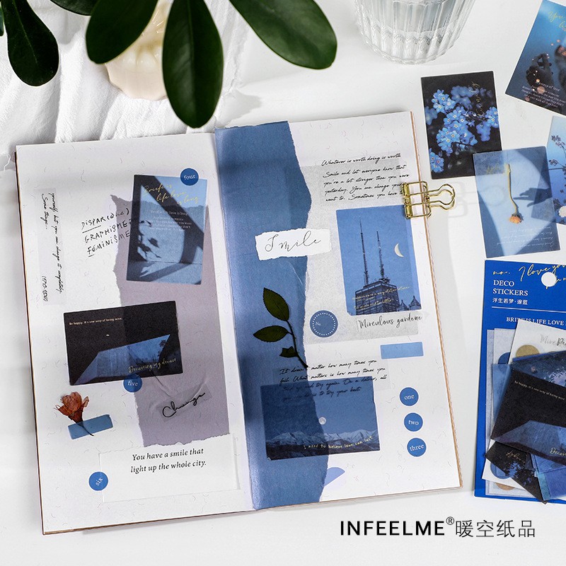 Sticker - Set 15 Hình Dán Nhiều Kích Cỡ Kèm 5 Bảng Sticker Chấm Trang Trí Bullet Jounals/ Góc Học Tập