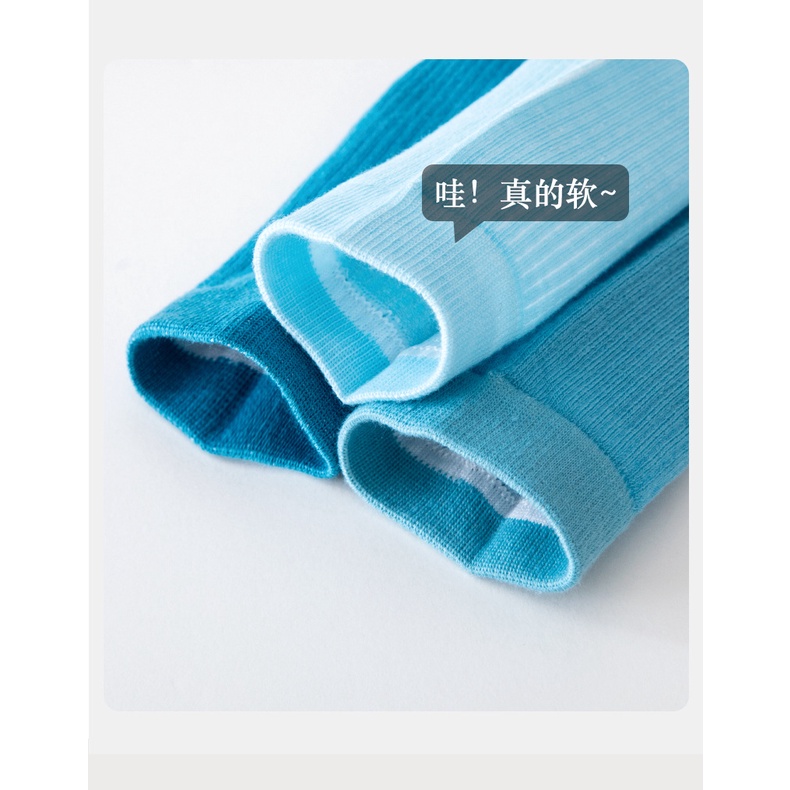 Vớ cotton Họa Tiết Sọc Xanh Phong Cách Mới Cho Học Sinh