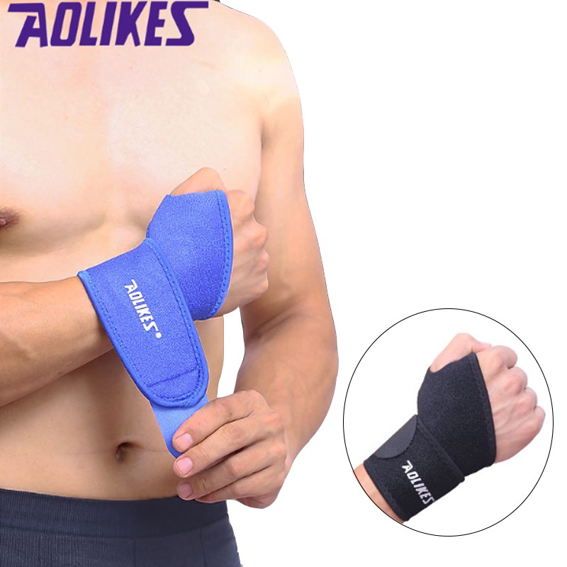 Cặp băng quấn cổ tay tập gym cao cấp aolikes hw 7937 SPORTSLINK