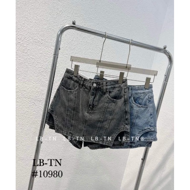 Quần jeans giả váy gân hàng QCL1