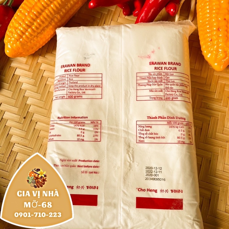 Bột gạo Thái Lan hiệu Con Voi- gói 600gr