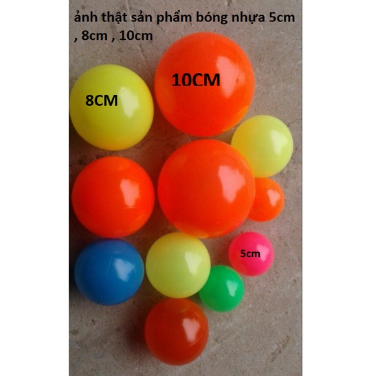 Bóng Nhựa 10cm Banh Nhựa Nguyên Sinh Hàng VN ( 100 quả)