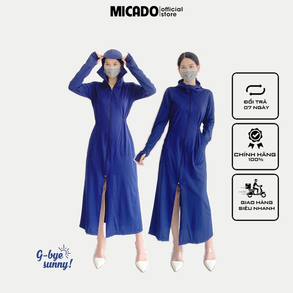 [Hàng cao cấp] Áo chống nắng toàn thân nữ thông hơi vải kim cương chống tia UV Micado | BigBuy360 - bigbuy360.vn