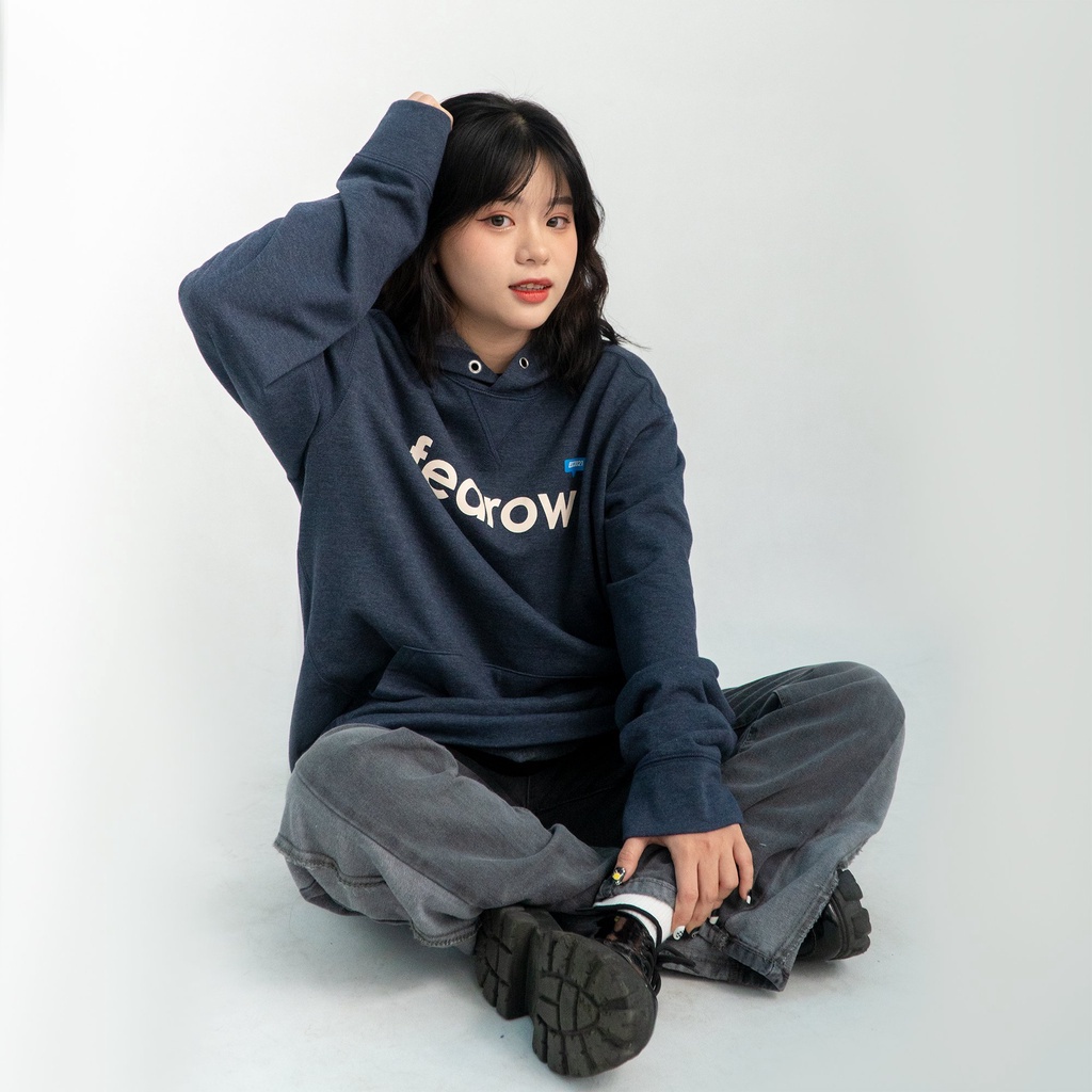 Áo hoodie Fearow Half Frame màu xanh than - FW204