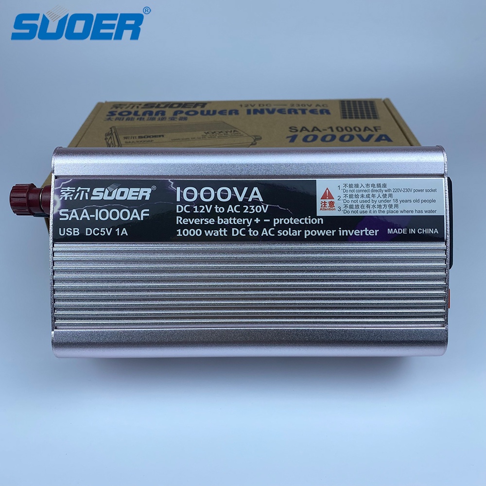Bộ kích điện inverter SUOER 12V 1000W SAA-1000AF