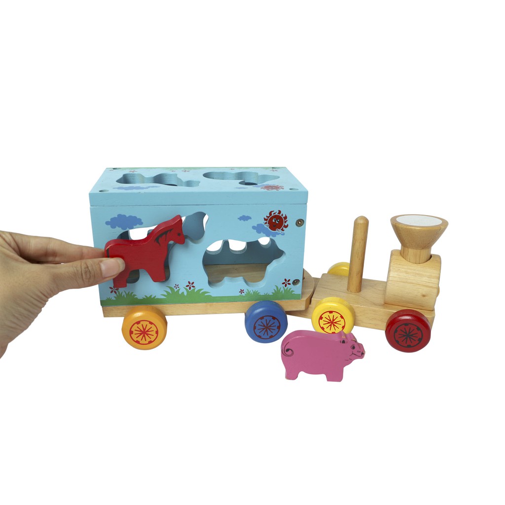 Đồ chơi gỗ Winwintoys - Xe lửa chở thú 65272