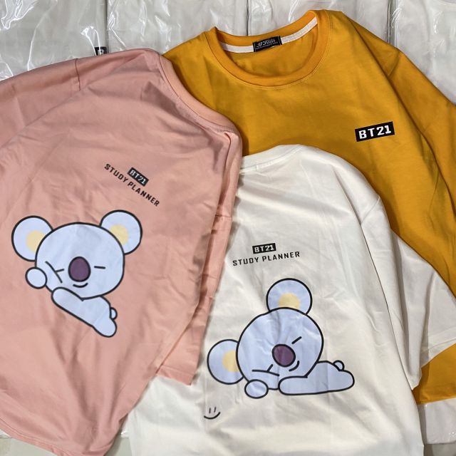 [S01][HÌNH THẬT] Áo thun nữ nam unisex căp đôi áo phông nữ tay lỡ Gấu BT21 hàng chuẩn shop phong cách-BT071